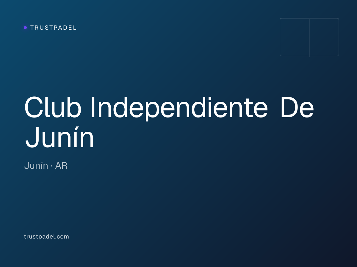 Club Independiente De Junín padel club