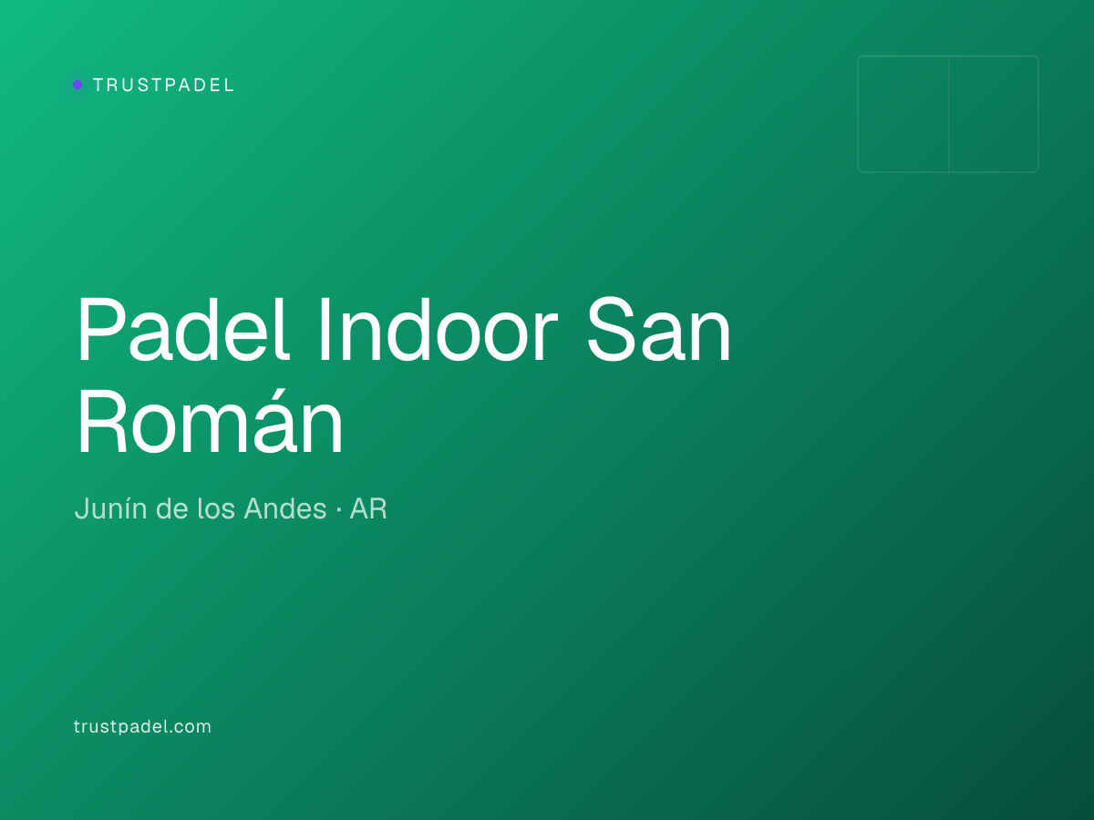 Padel Indoor San Román padel club