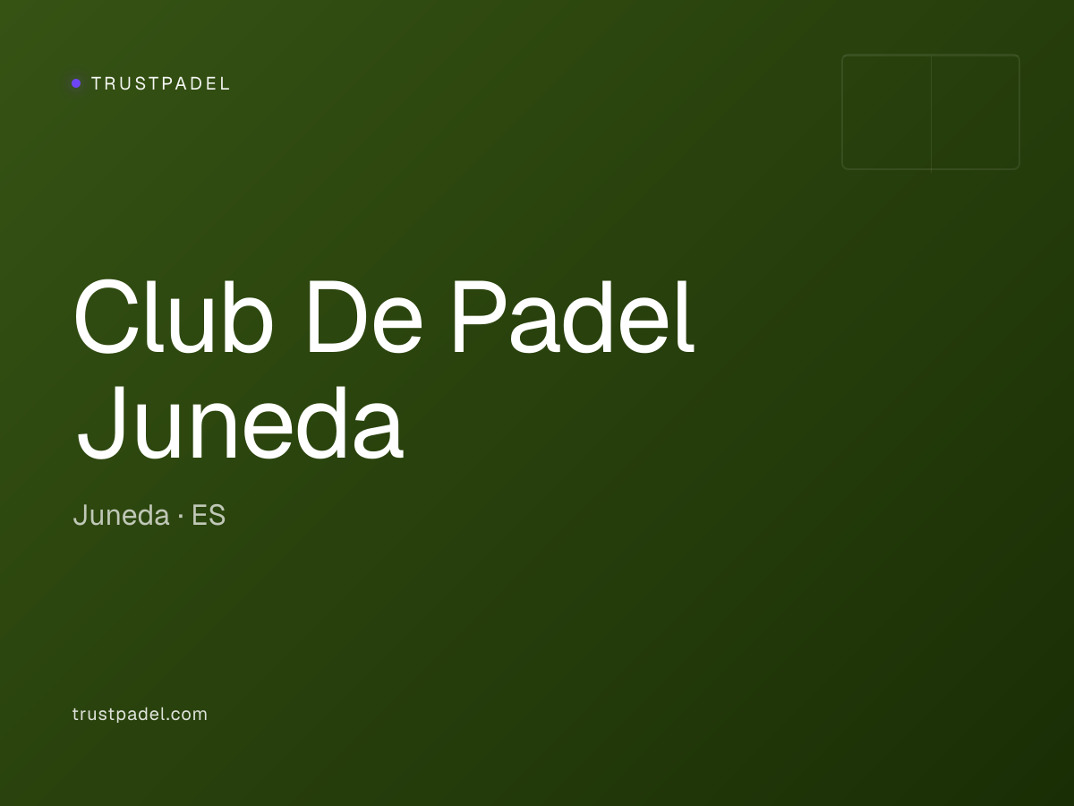 Club De Padel Juneda padel club