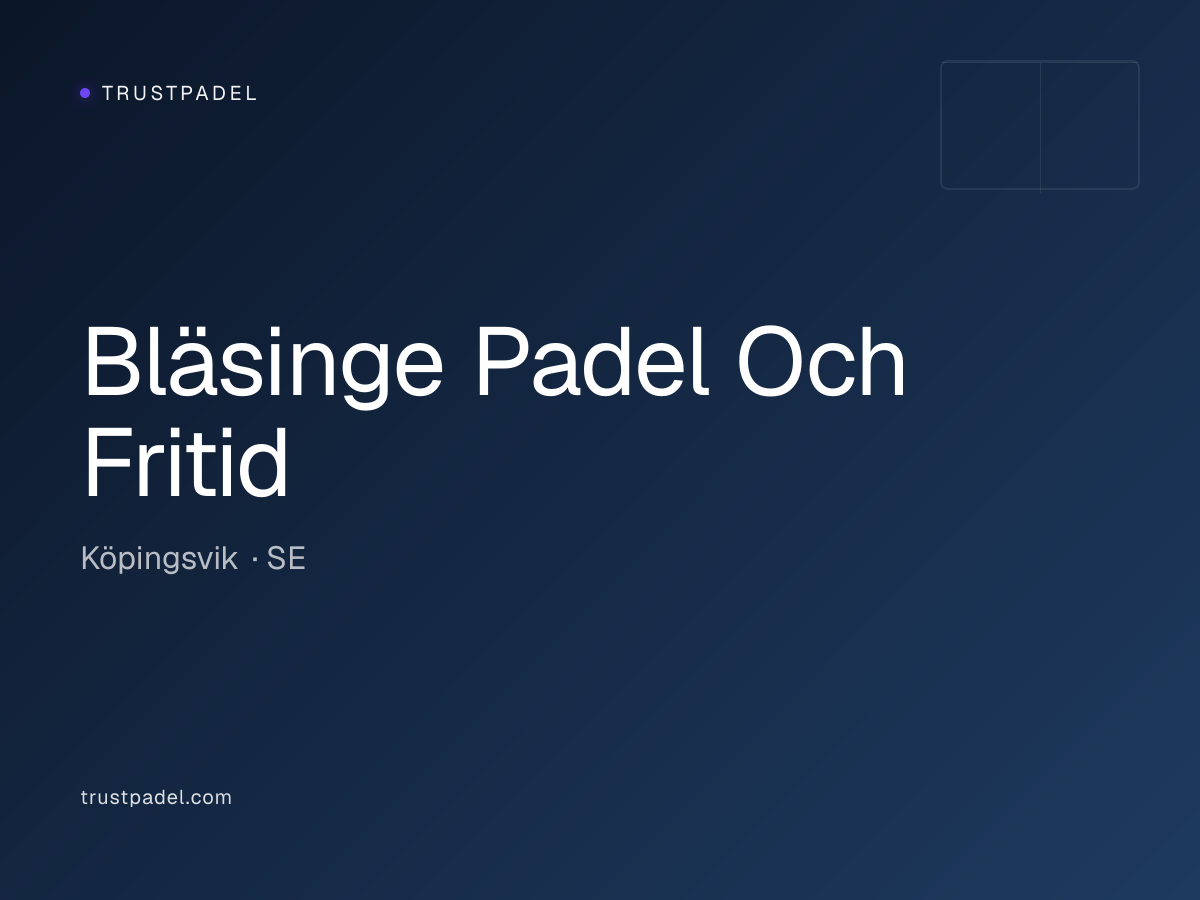 Bläsinge Padel Och Fritid padel club