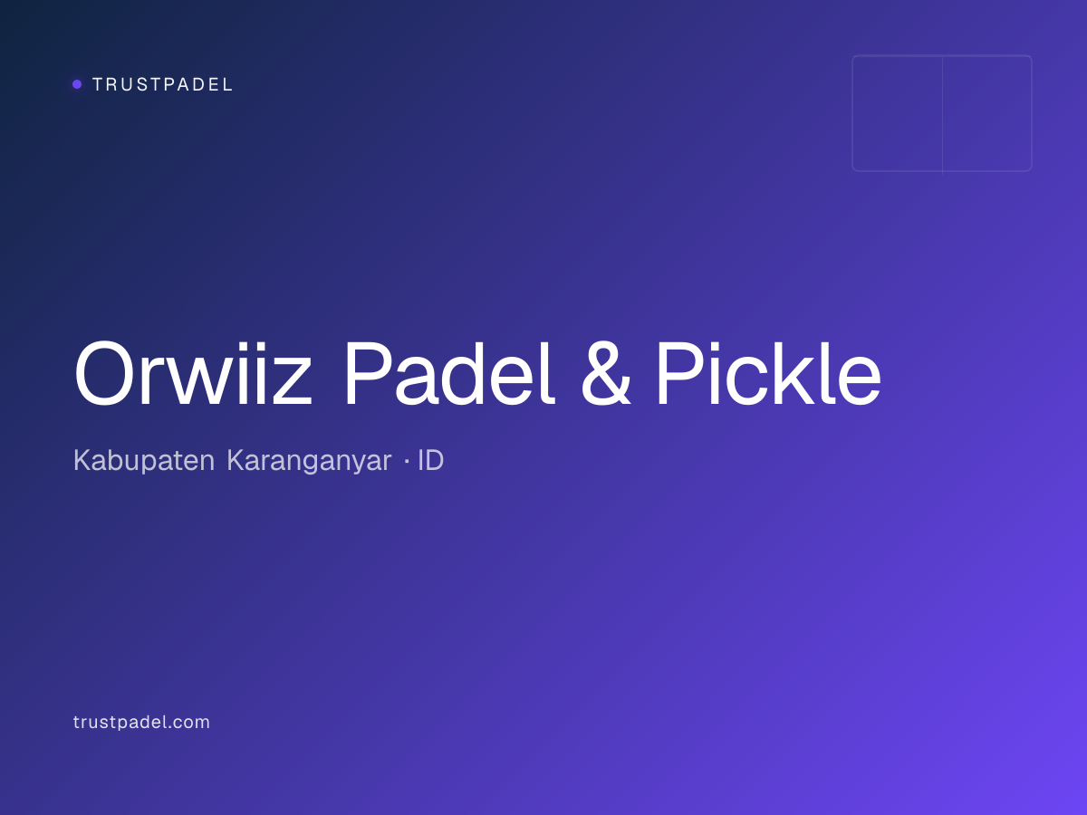 Orwiiz Padel & Pickle padel club
