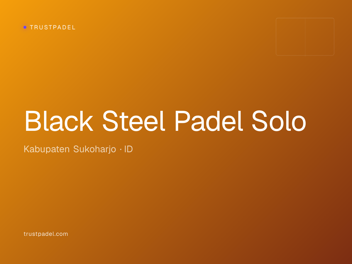 Black Steel Padel Solo padel club
