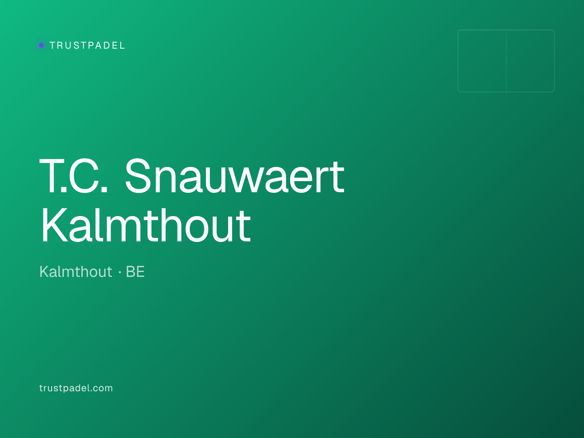 T.C. Snauwaert Kalmthout padel club