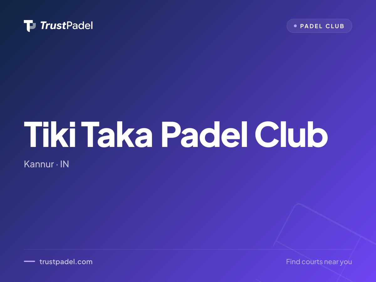 Tiki Taka Padel Club padel club