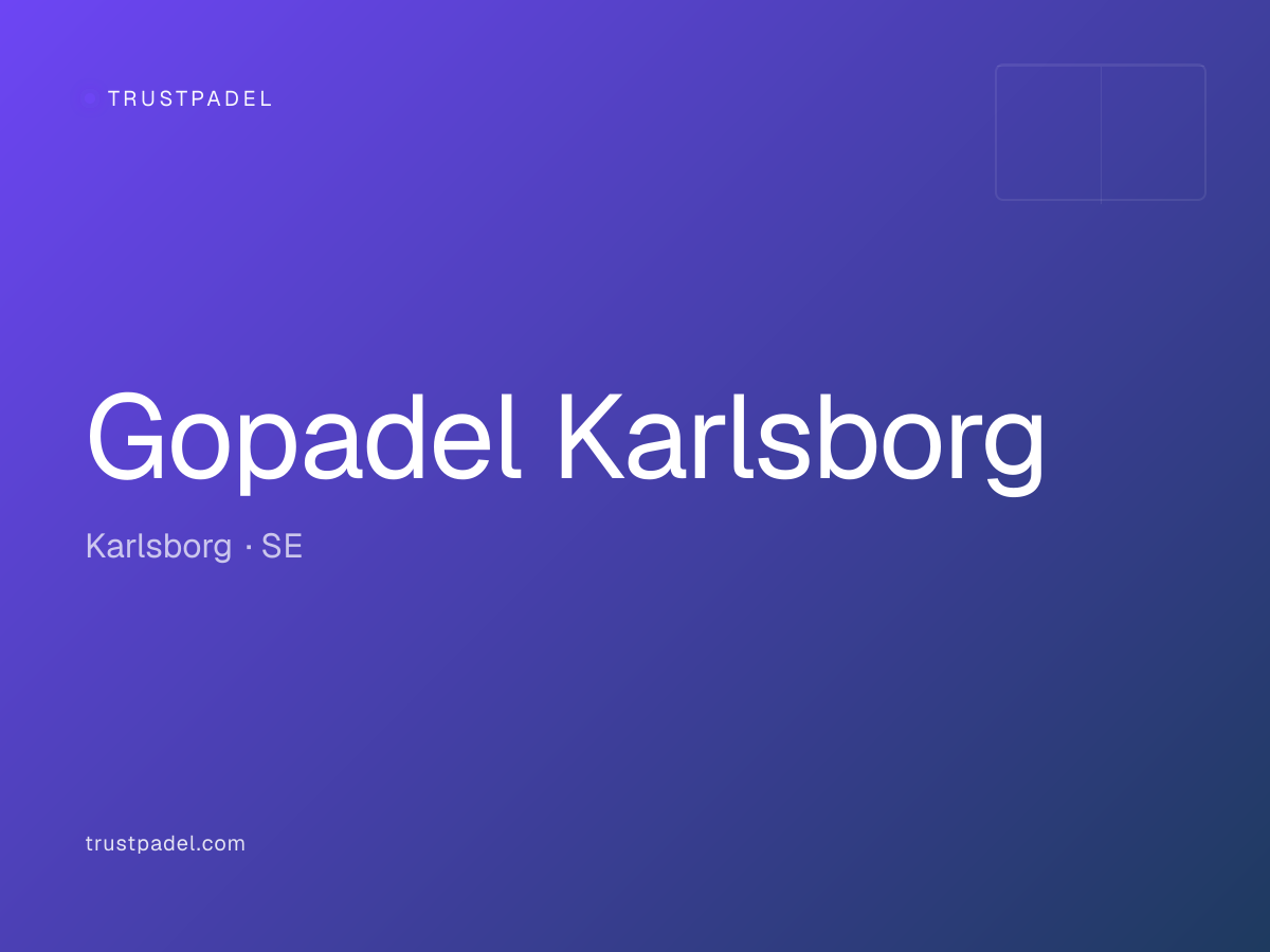 Gopadel Karlsborg padel club