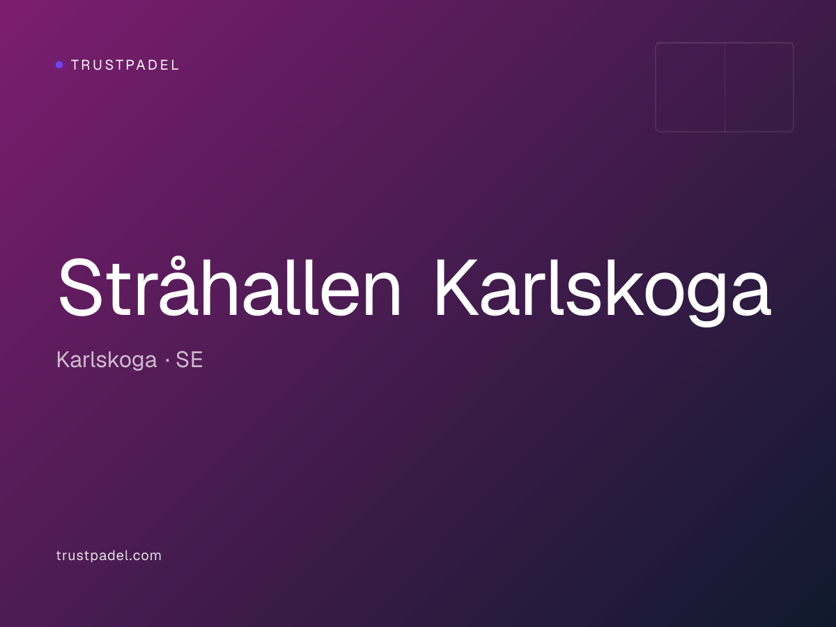 Stråhallen Karlskoga padel club