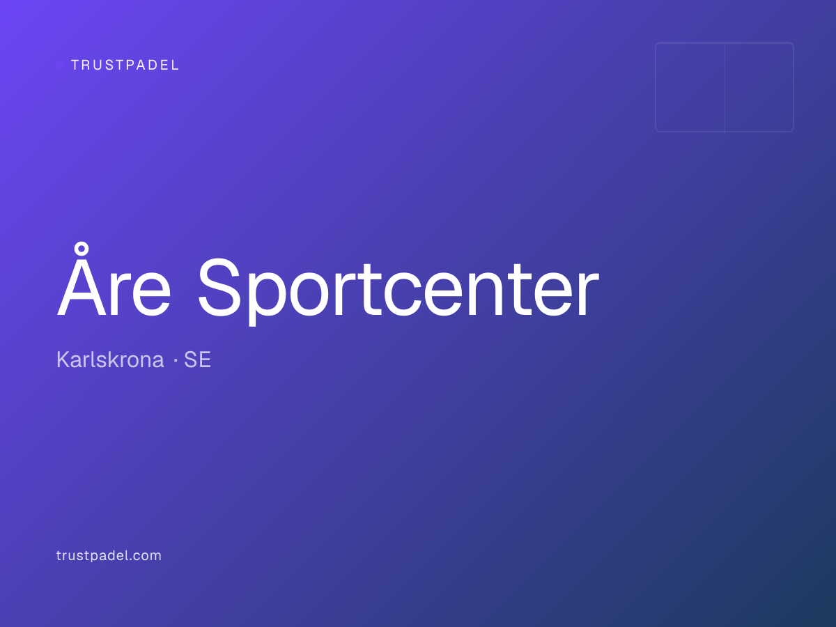 Åre Sportcenter padel club