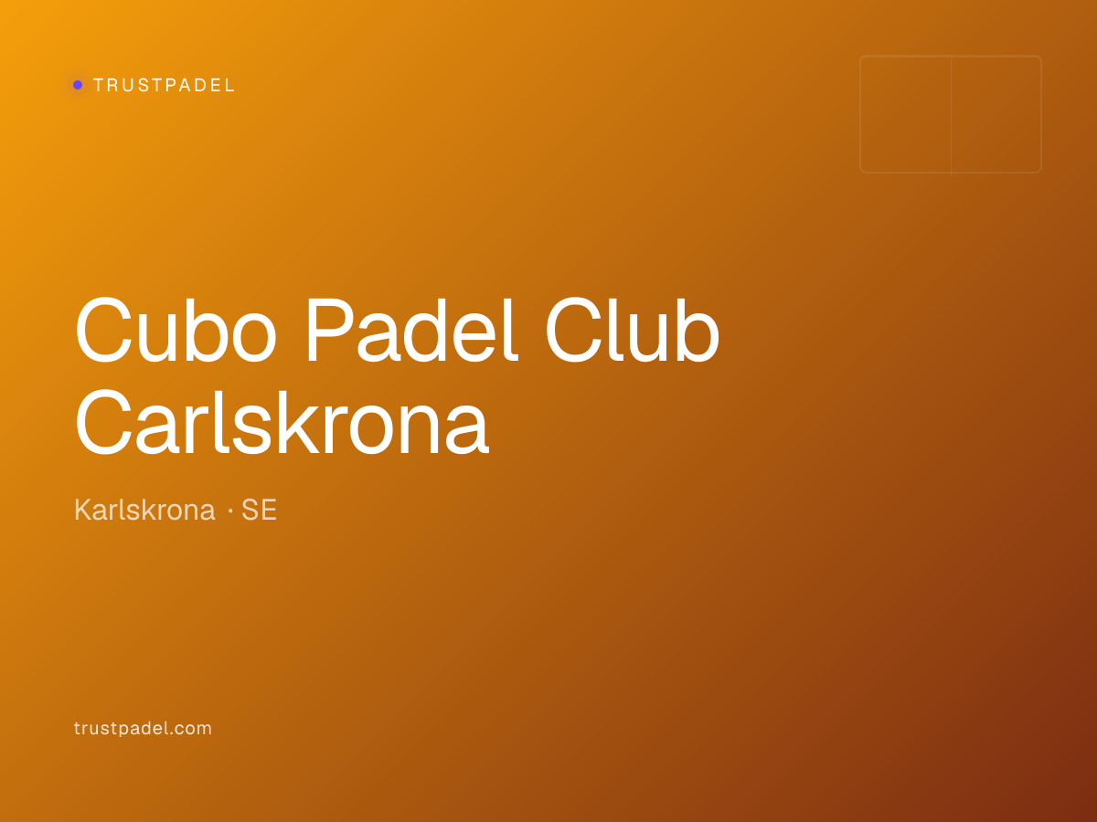 Cubo Padel Club Carlskrona padel club