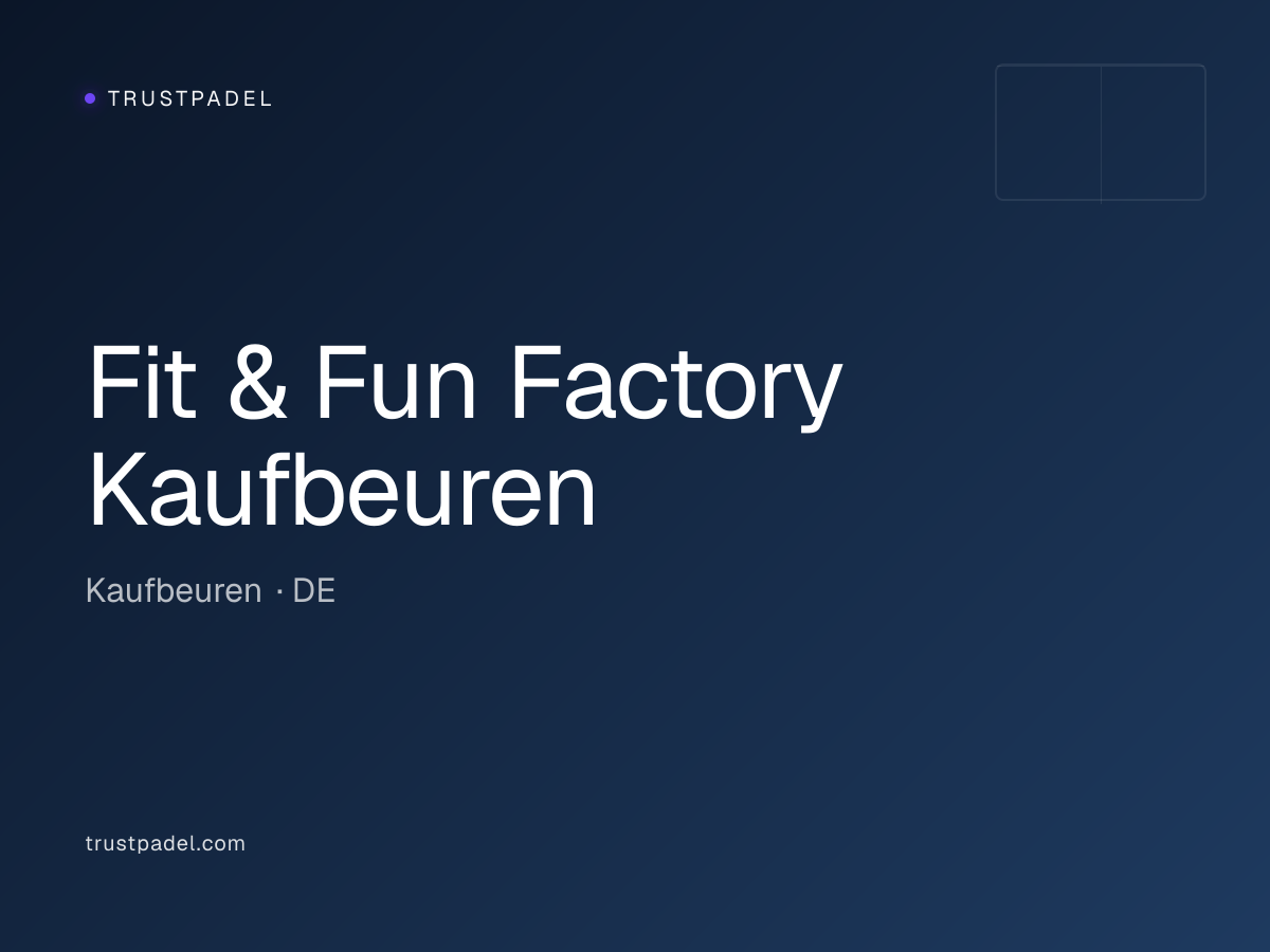 Fit & Fun Factory Kaufbeuren padel club
