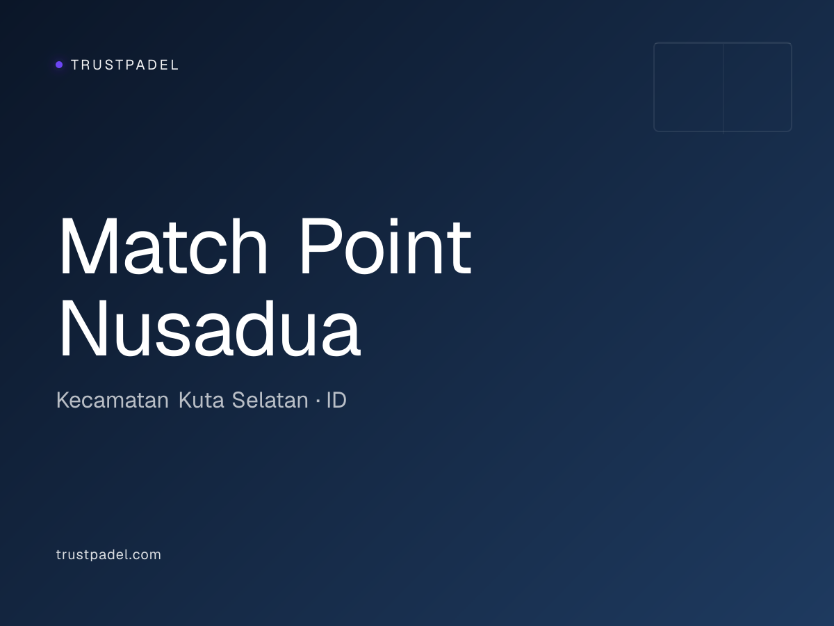 Match Point Nusadua padel club