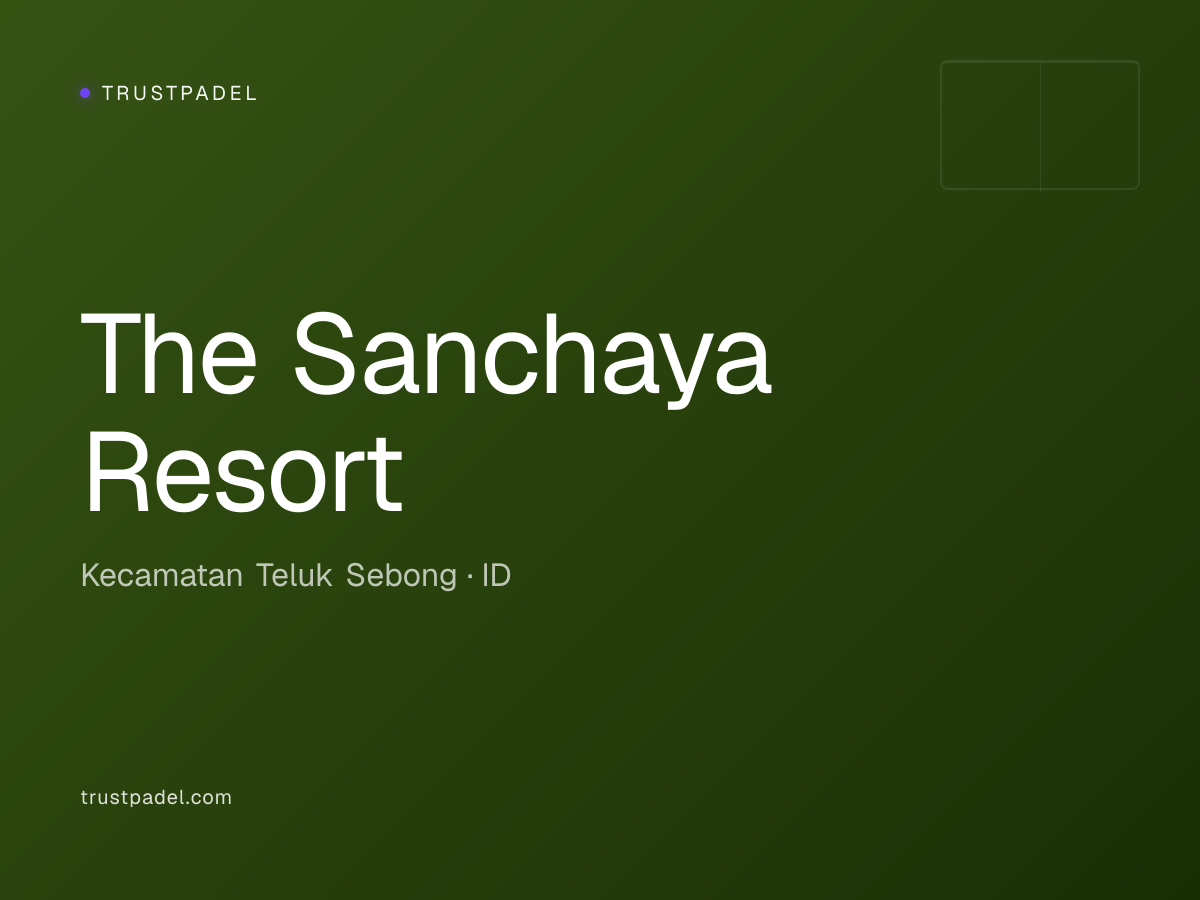 The Sanchaya Resort padel club