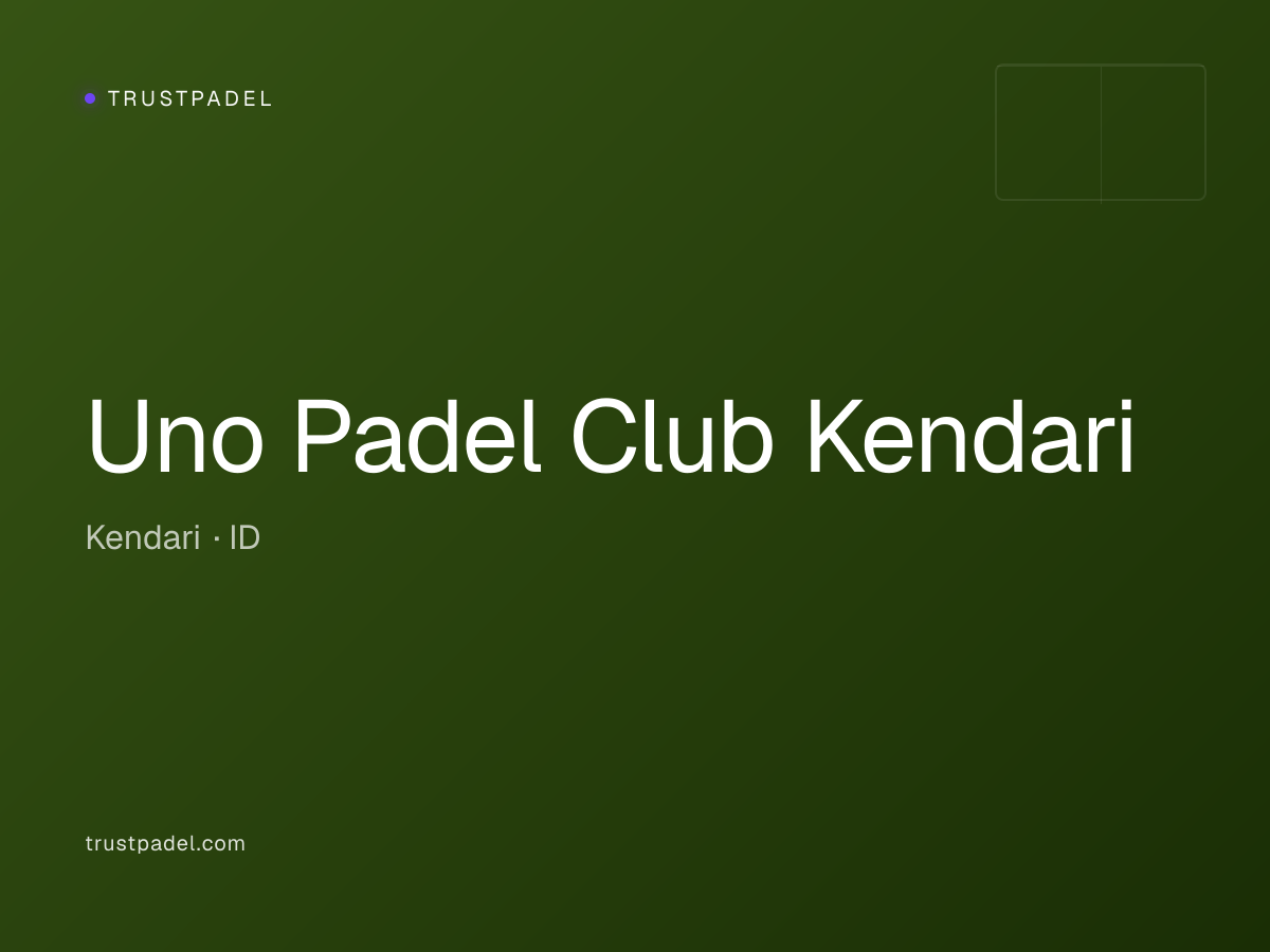 Uno Padel Club Kendari padel club