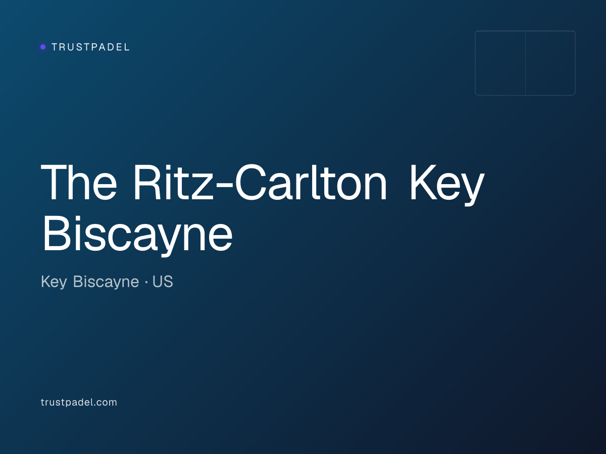 The Ritz-Carlton Key Biscayne padel club