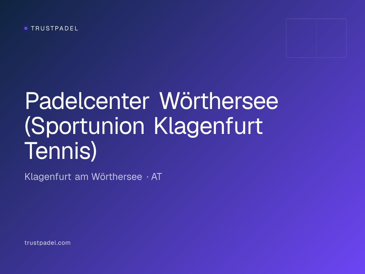 Padelcenter Wörthersee (Sportunion Klagenfurt Tennis) padel club