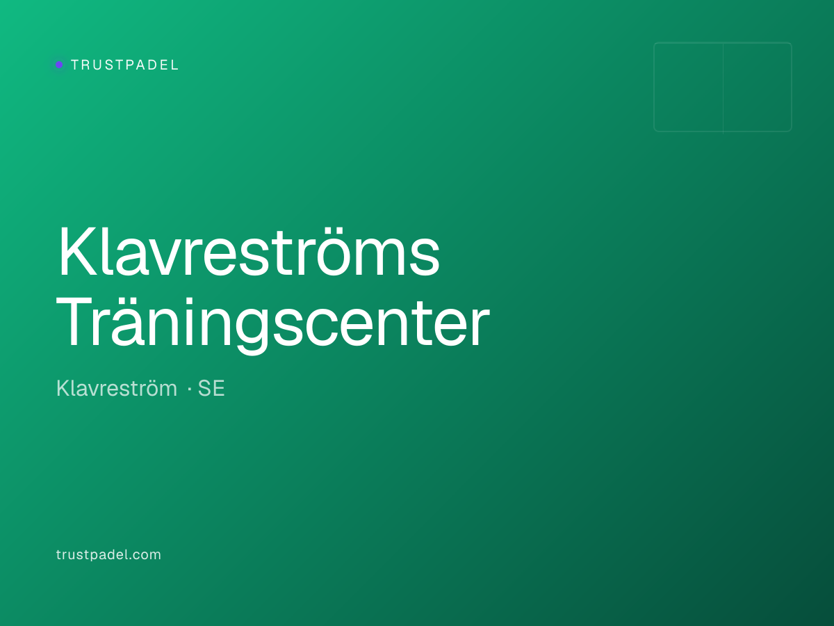 Klavreströms Träningscenter padel club