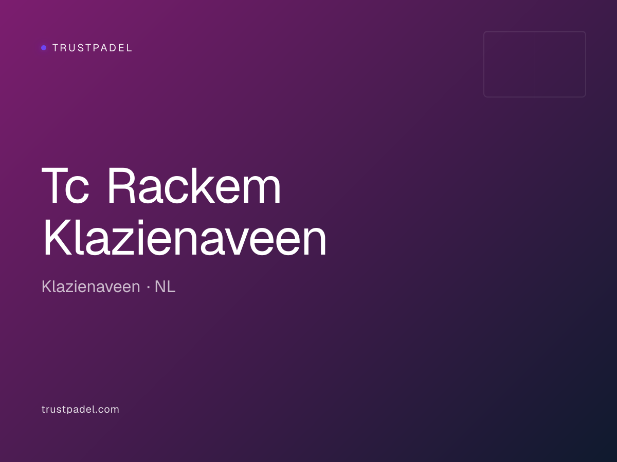 Tc Rackem Klazienaveen padel club