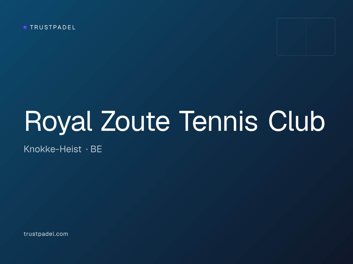 Royal Zoute Tennis Club padel club