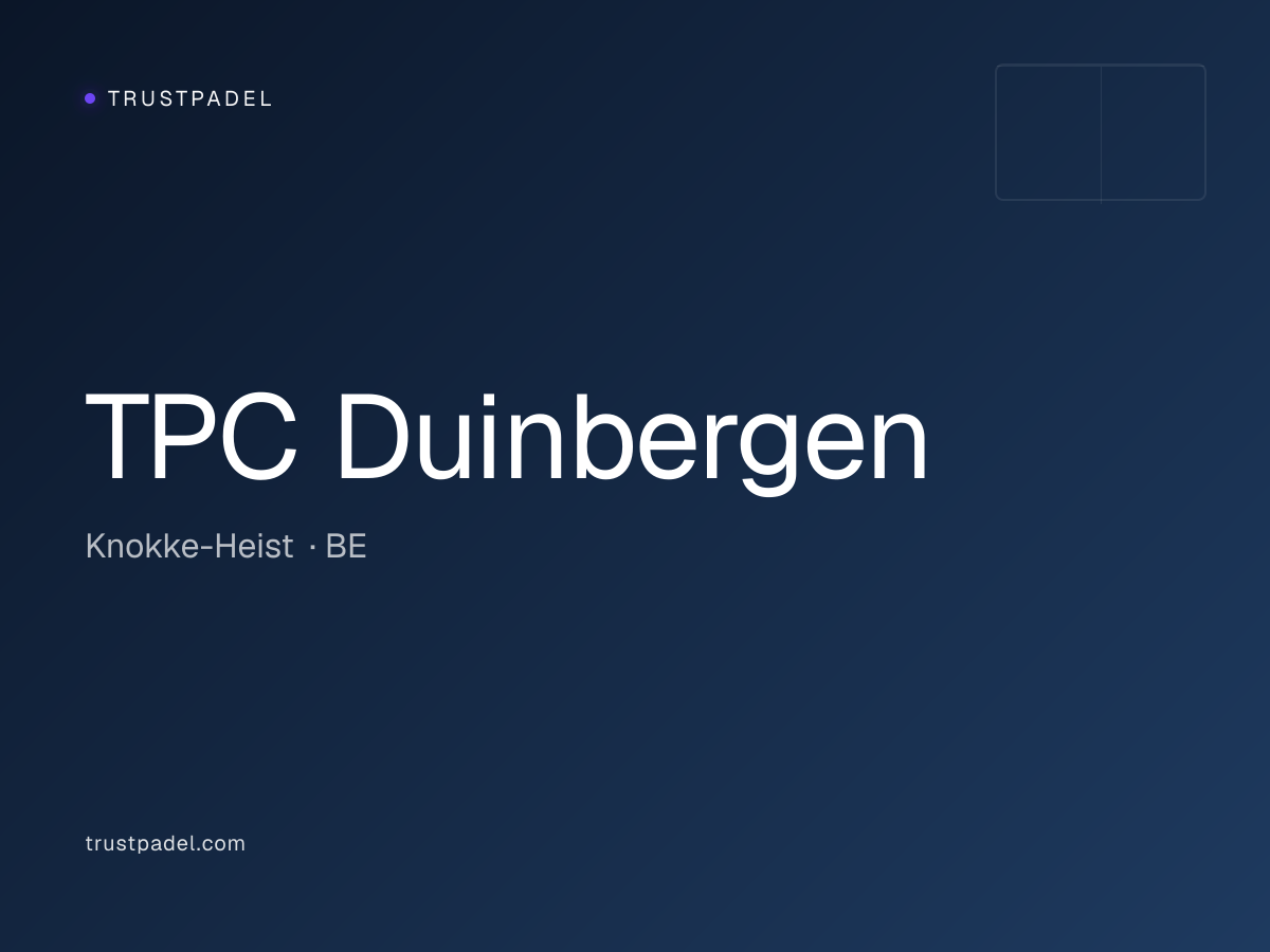 TPC Duinbergen padel club