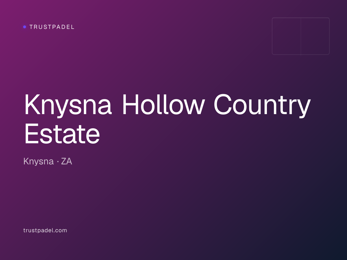 Knysna Hollow Country Estate padel club