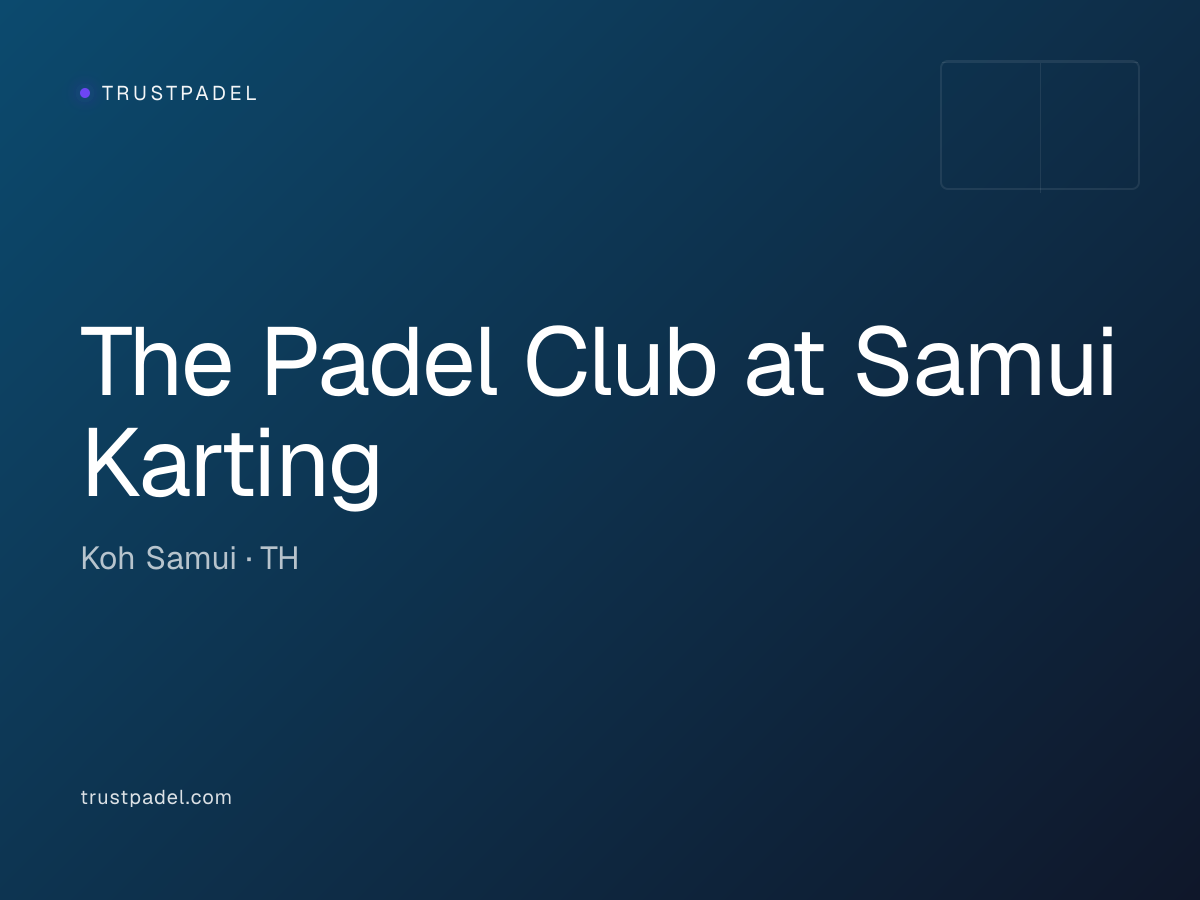 The Padel Club at Samui Karting padel club