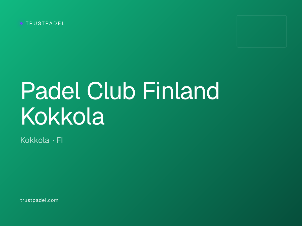 Padel Club Finland Kokkola padel club