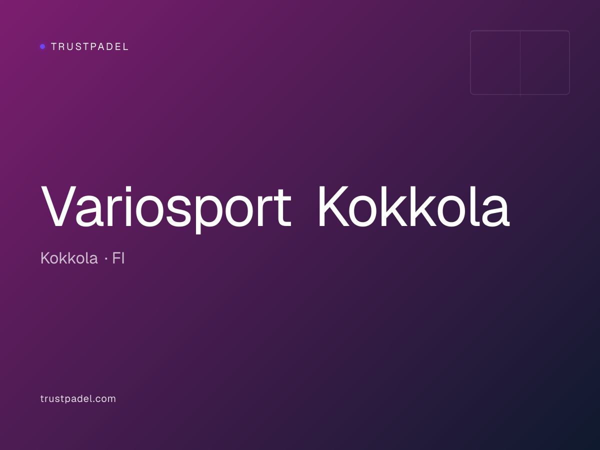 Variosport Kokkola padel club