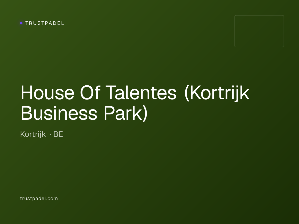 House Of Talentes (Kortrijk Business Park) padel club