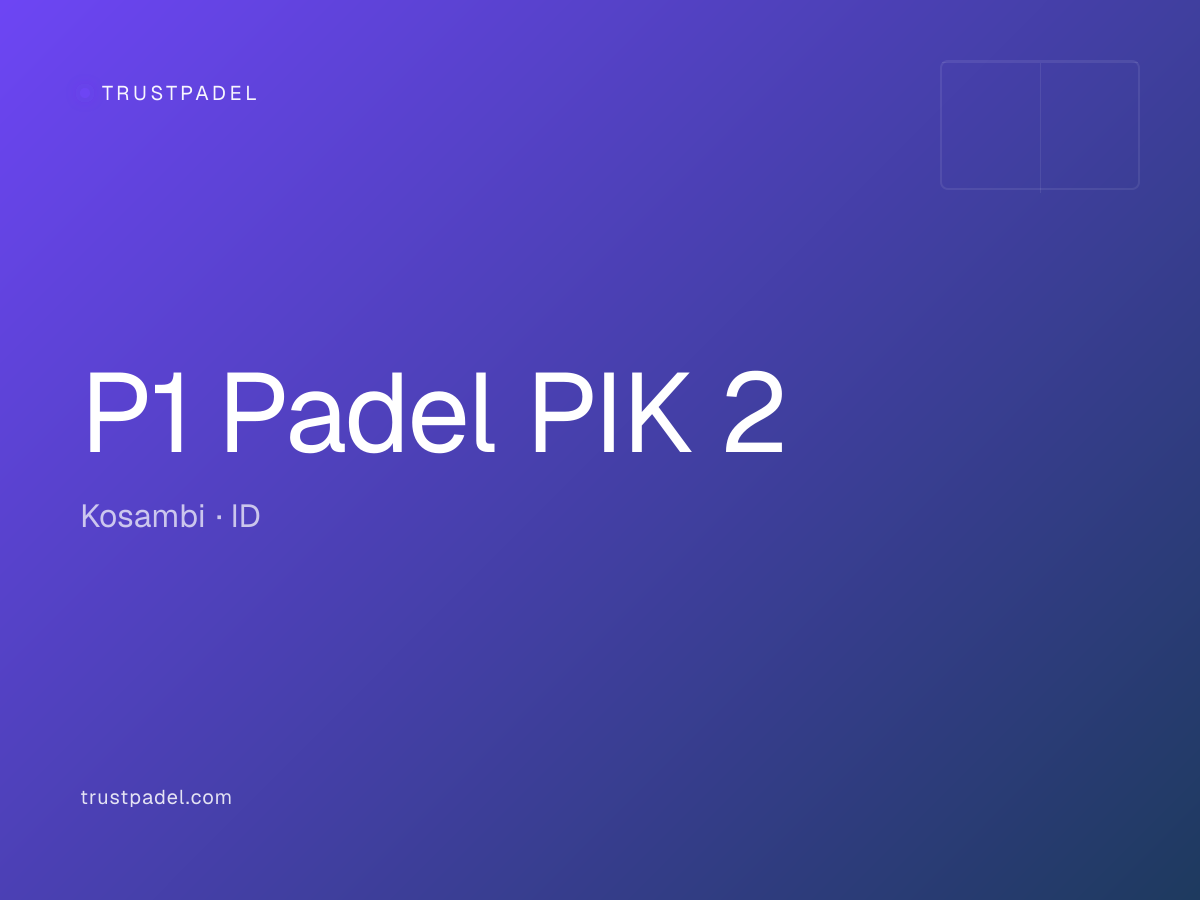 P1 Padel PIK 2 padel club
