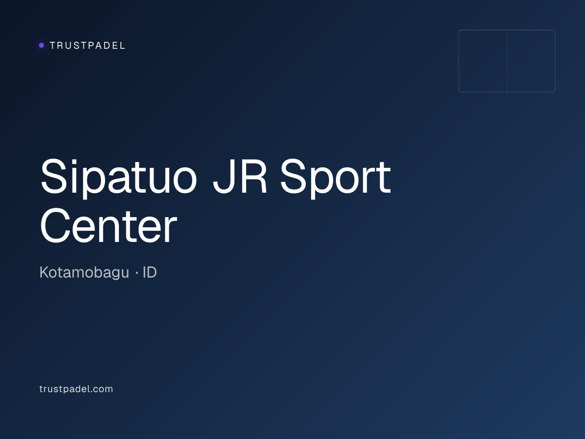 Sipatuo JR Sport Center padel club
