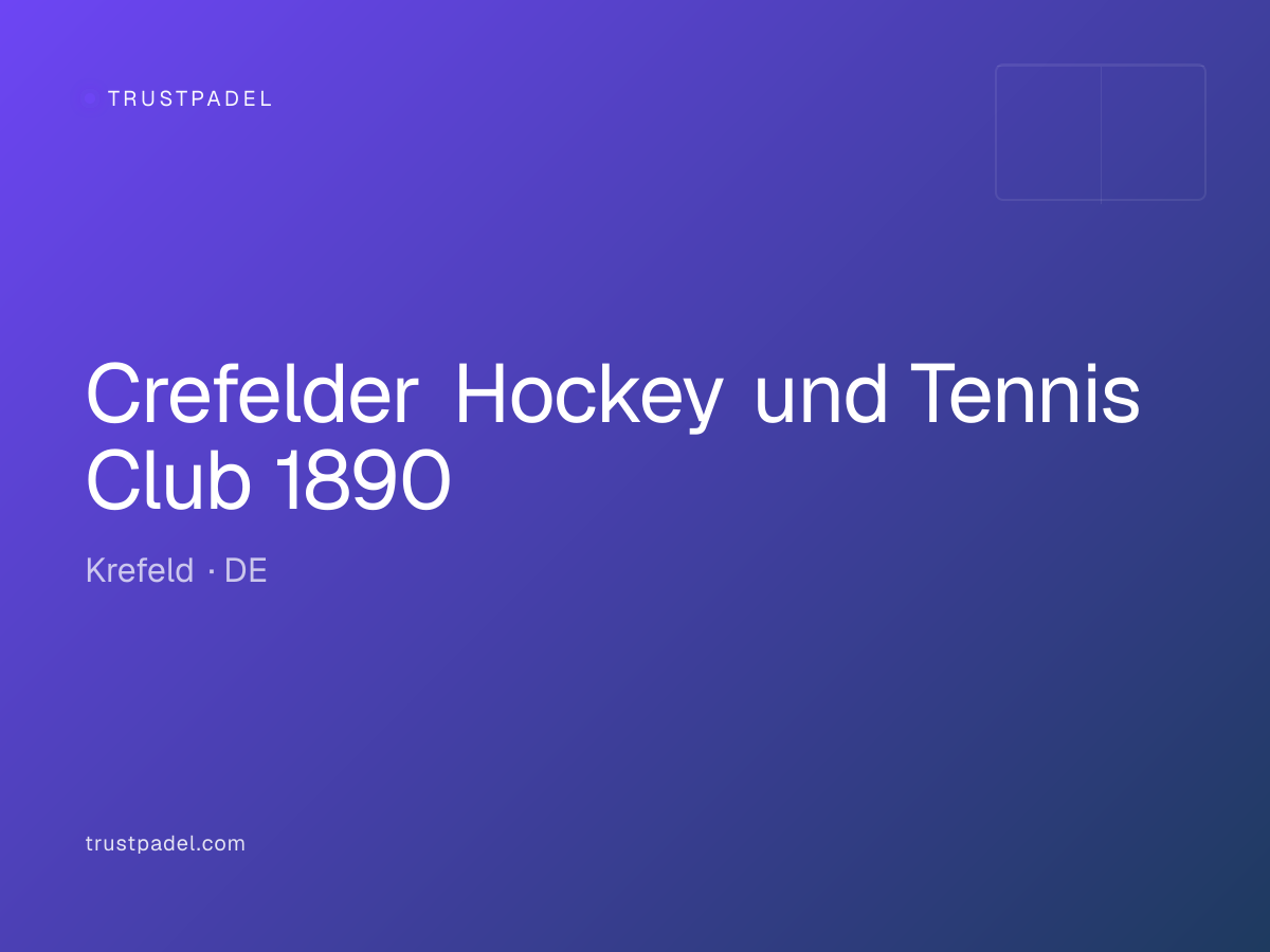Crefelder Hockey und Tennis Club 1890 padel club