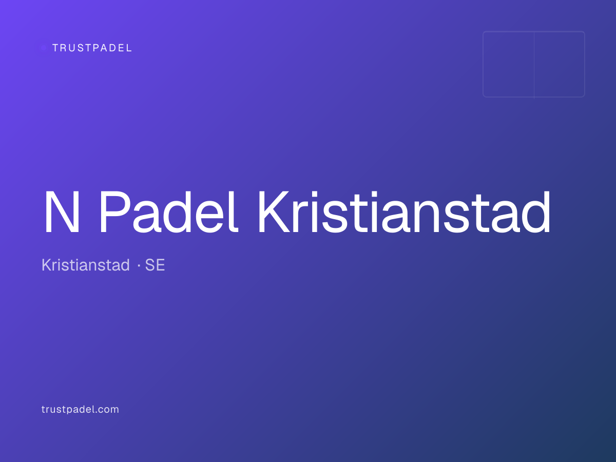 N Padel Kristianstad padel club