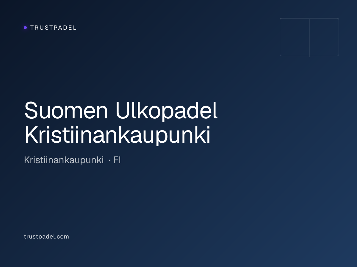 Suomen Ulkopadel Kristiinankaupunki padel club