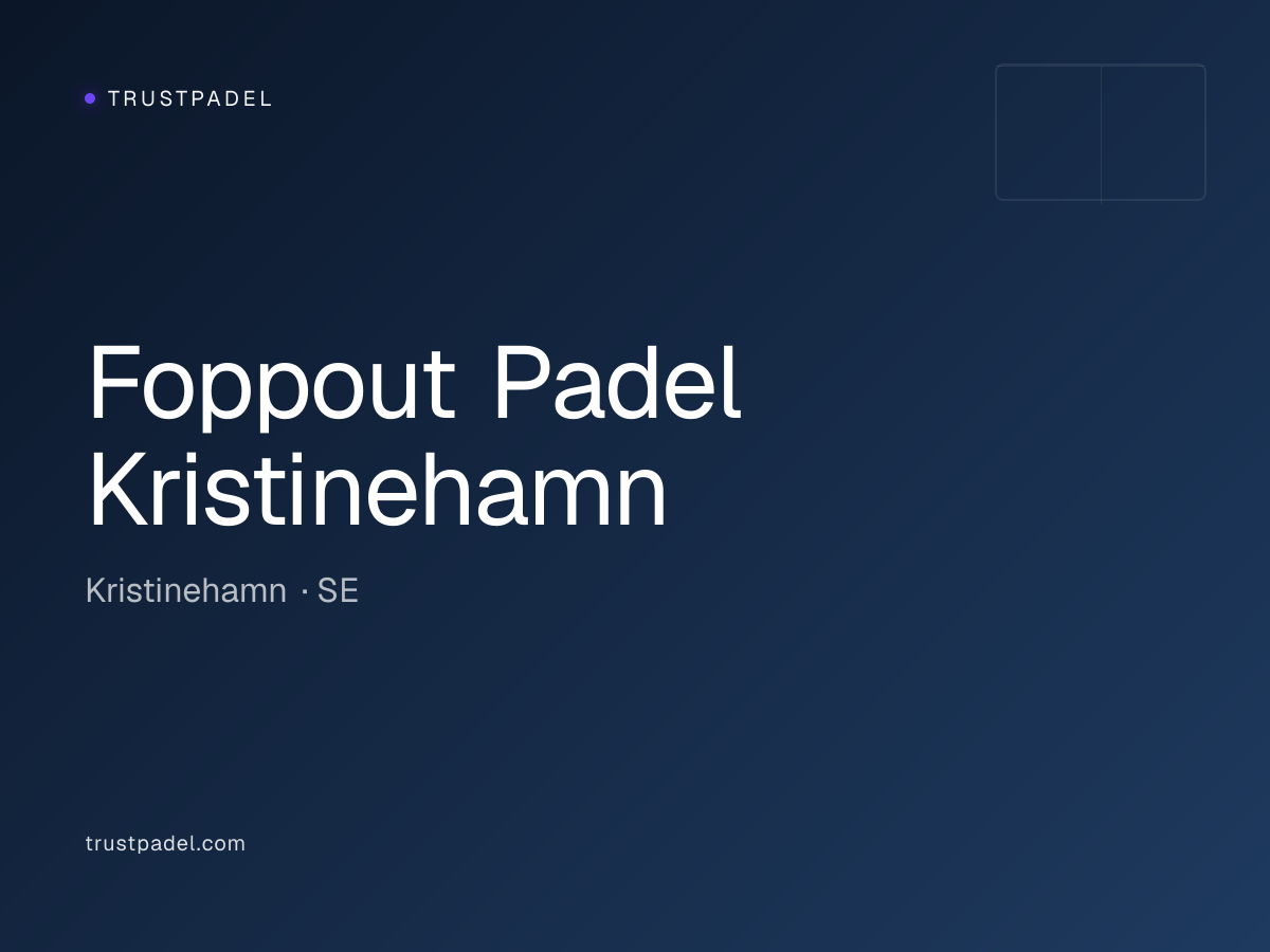 Foppout Padel Kristinehamn padel club