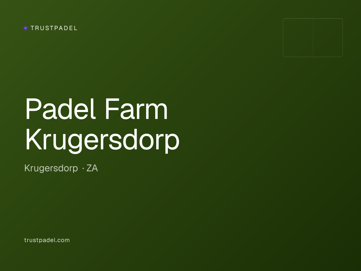 Padel Farm Krugersdorp padel club