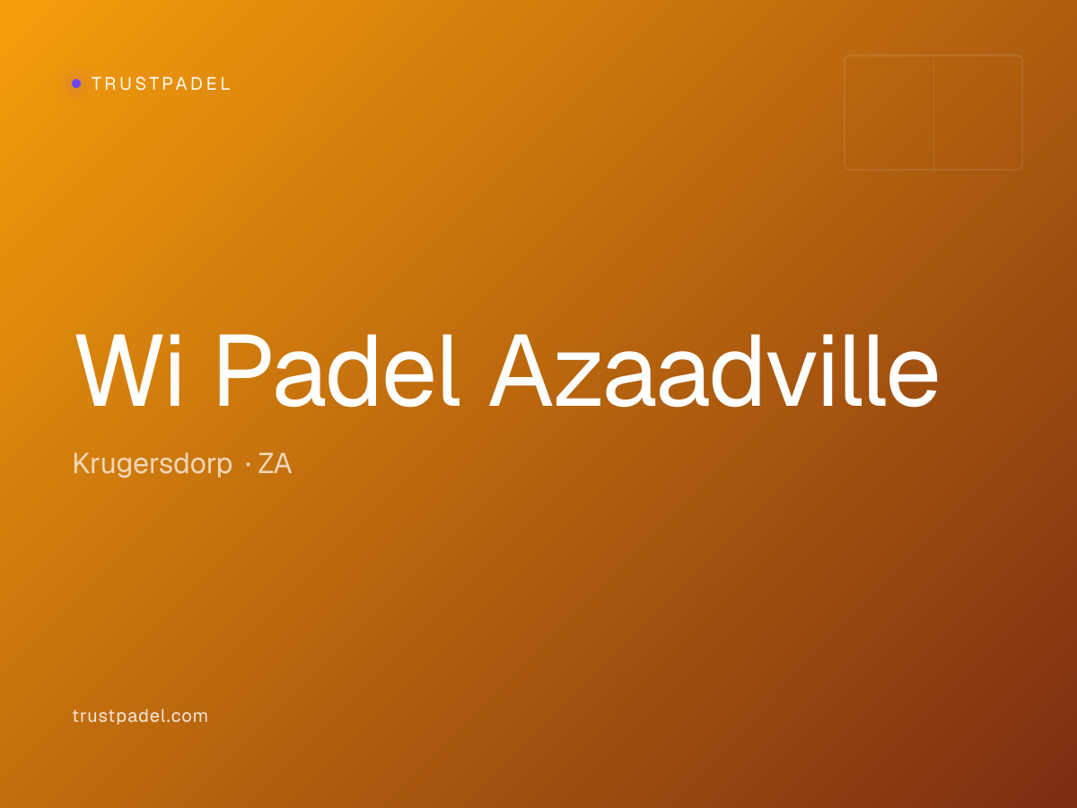 Wi Padel Azaadville padel club