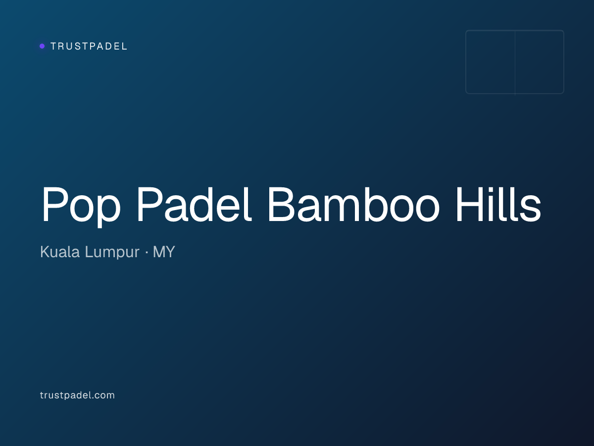 Pop Padel Bamboo Hills padel club