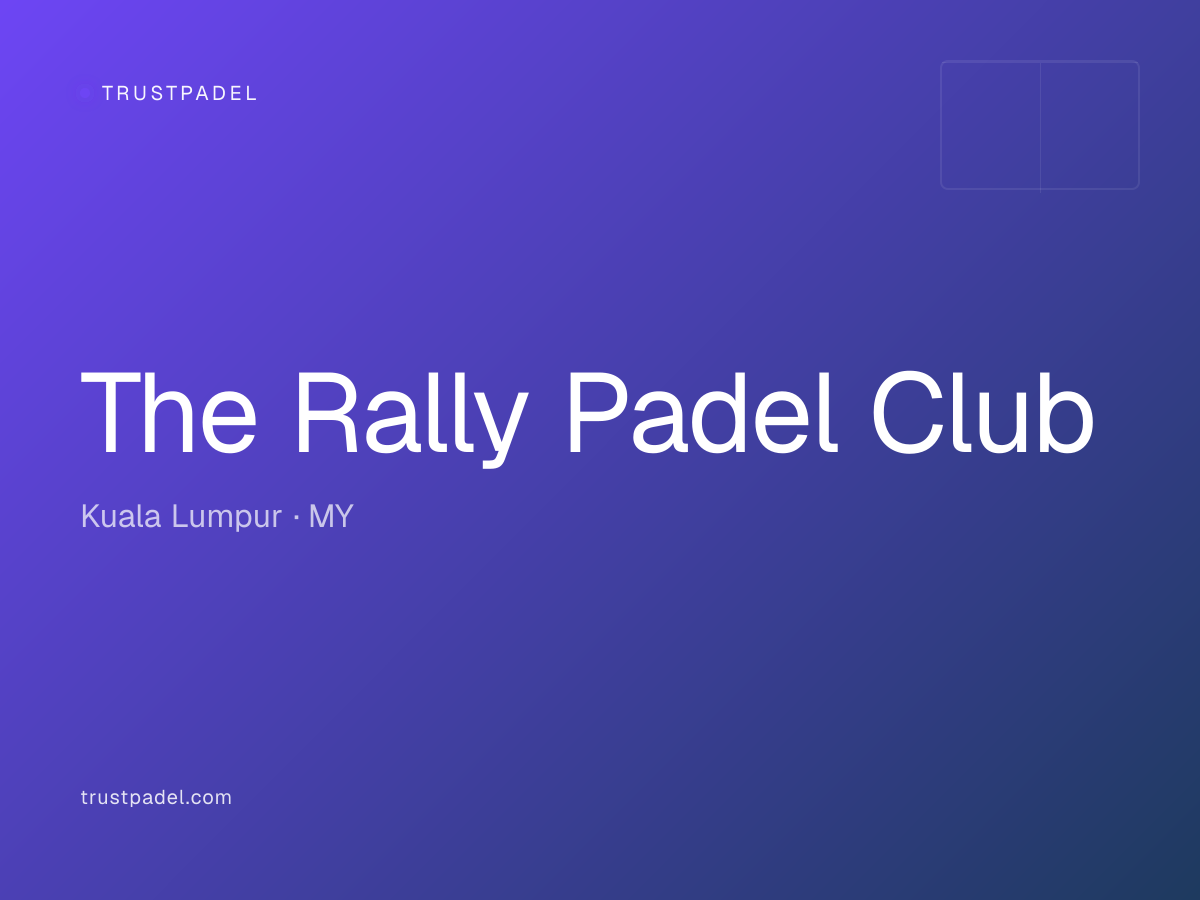The Rally Padel Club padel club