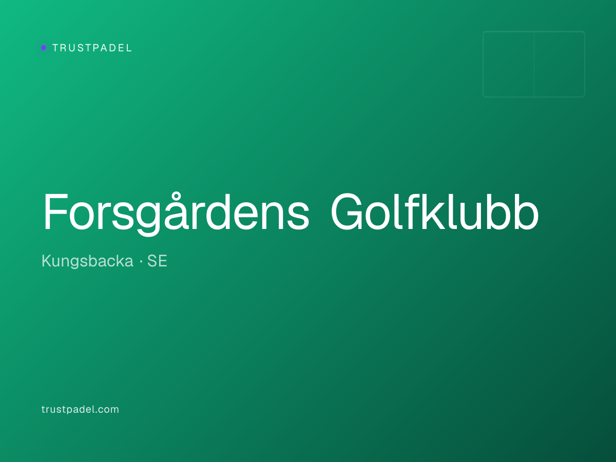 Forsgårdens Golfklubb padel club