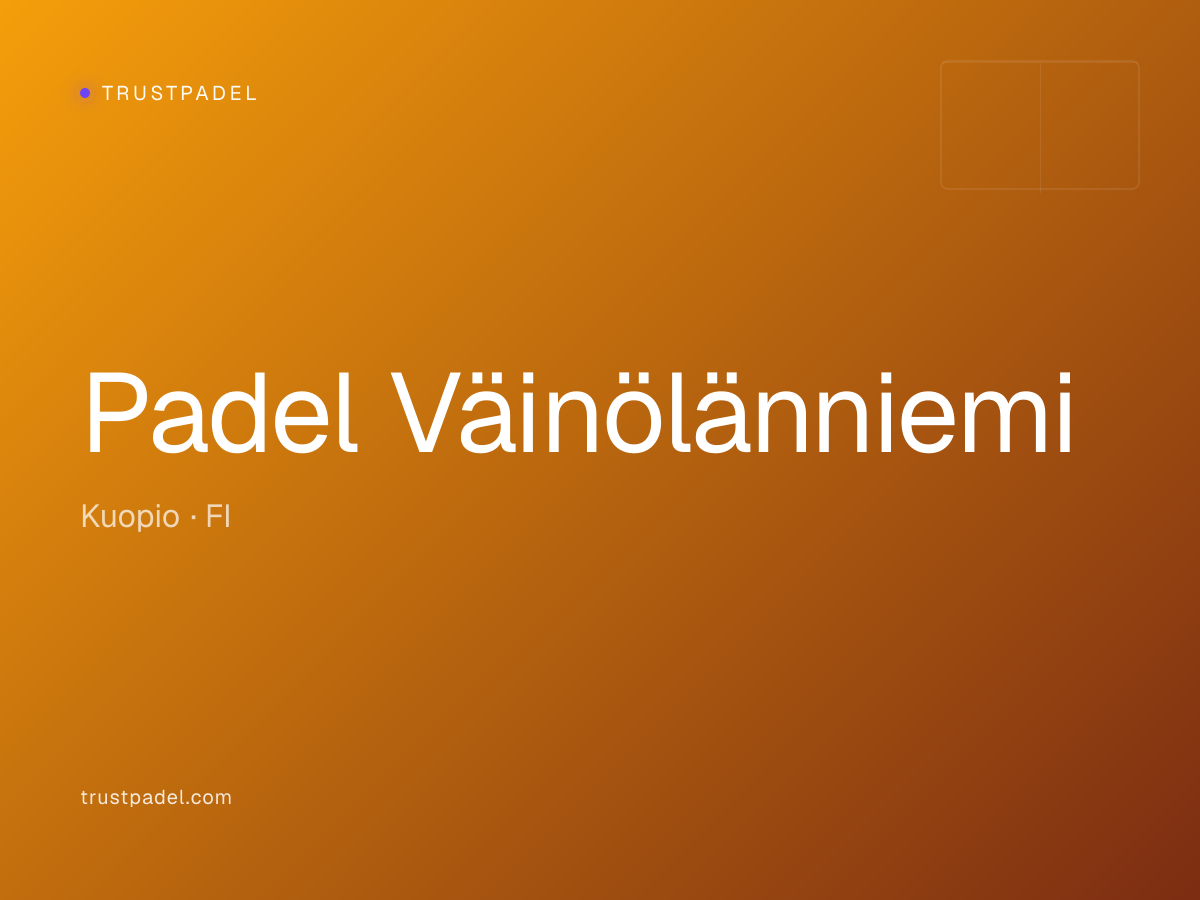 Padel Väinölänniemi padel club