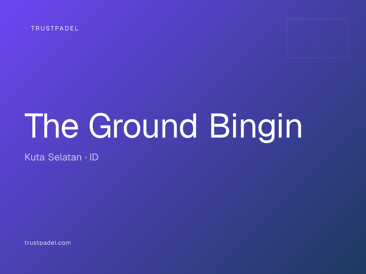 The Ground Bingin padel club