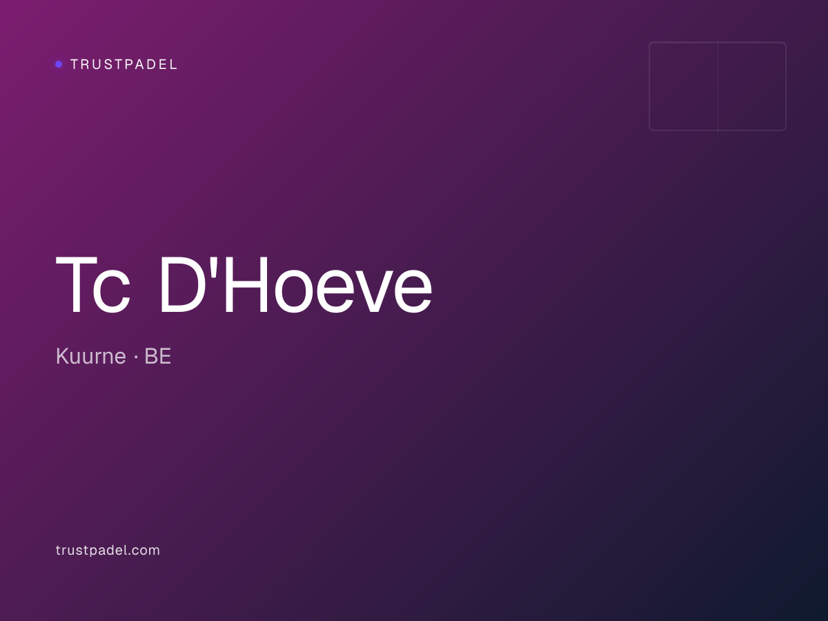 Tc D'Hoeve padel club