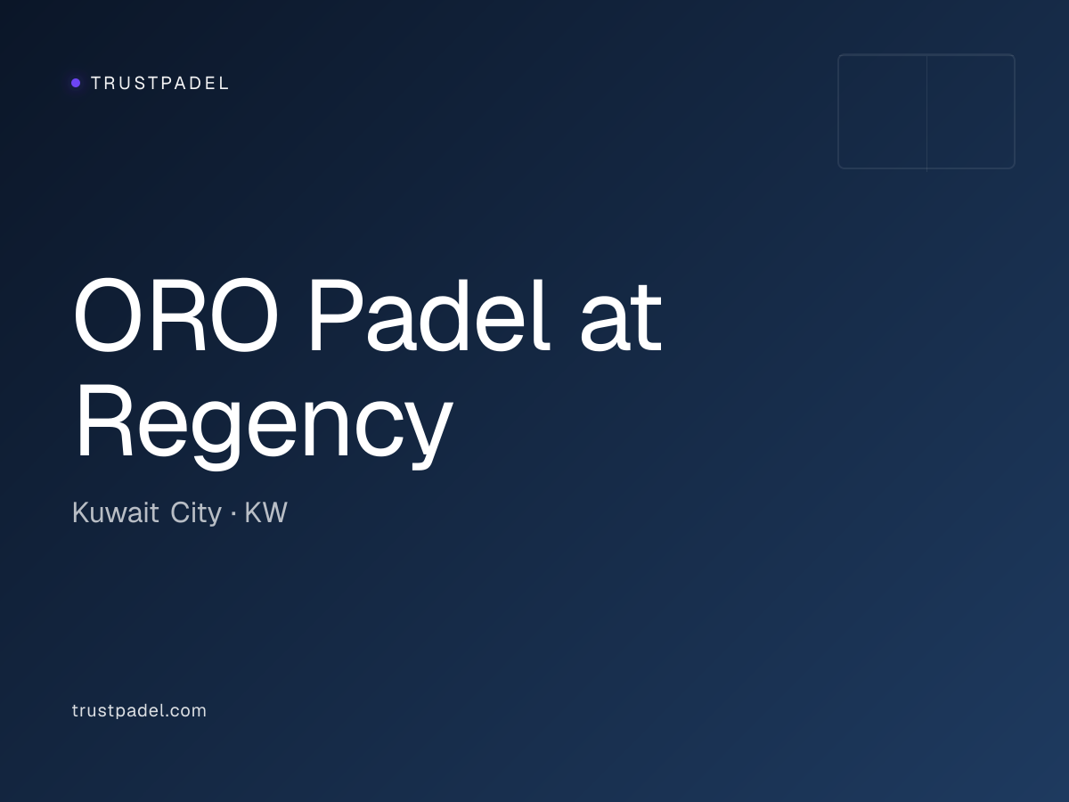 ORO Padel at Regency padel club