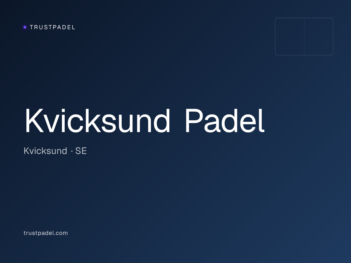 Kvicksund Padel padel club