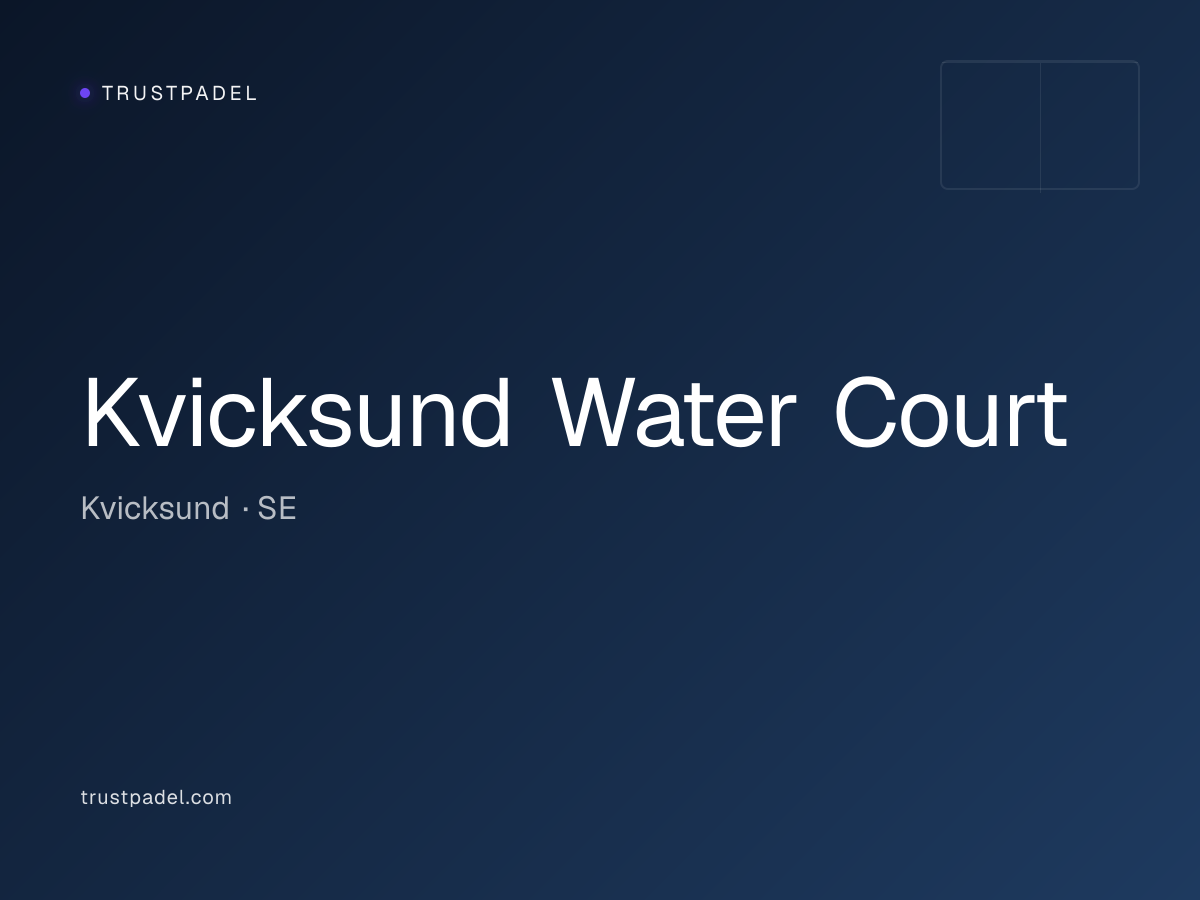 Kvicksund Water Court padel club