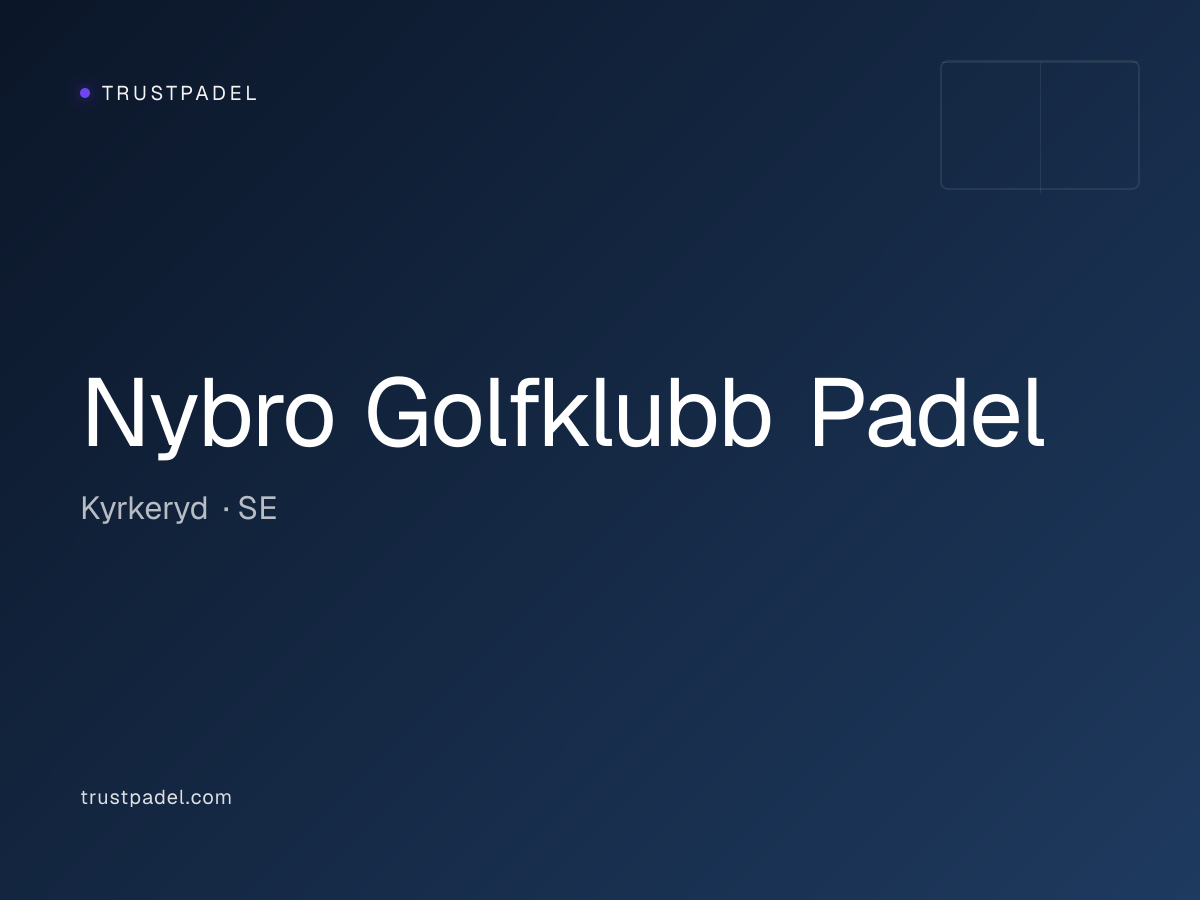 Nybro Golfklubb Padel padel club