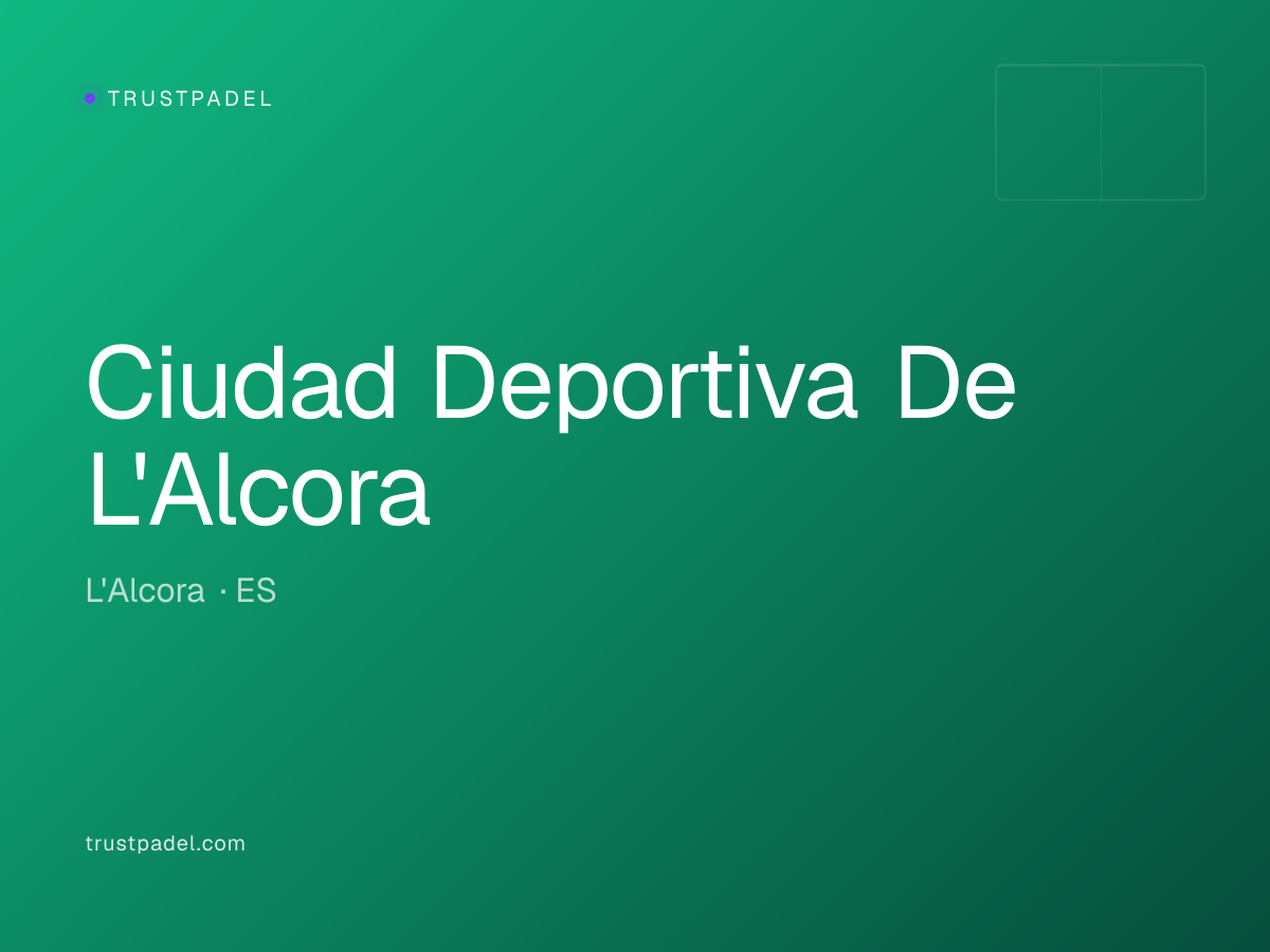 Ciudad Deportiva De L'Alcora padel club