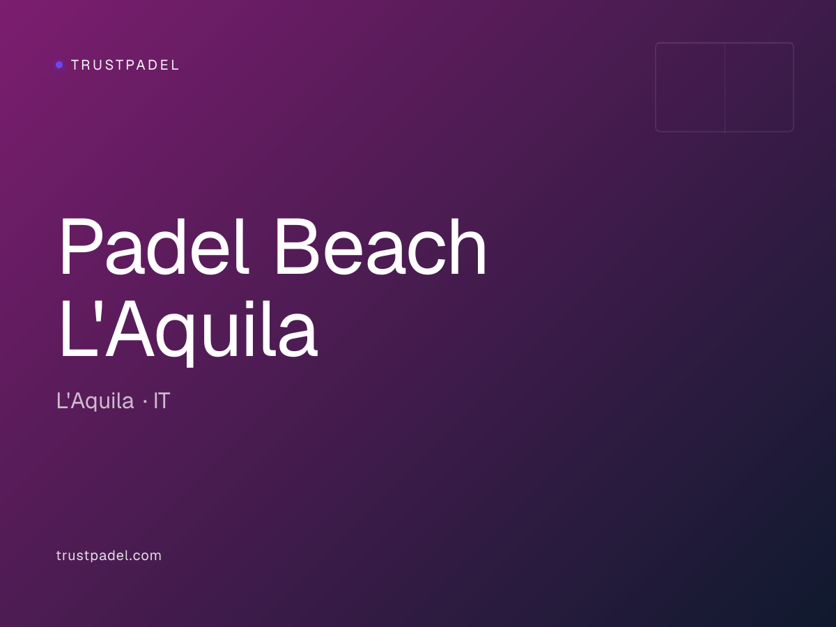 Padel Beach L'Aquila padel club