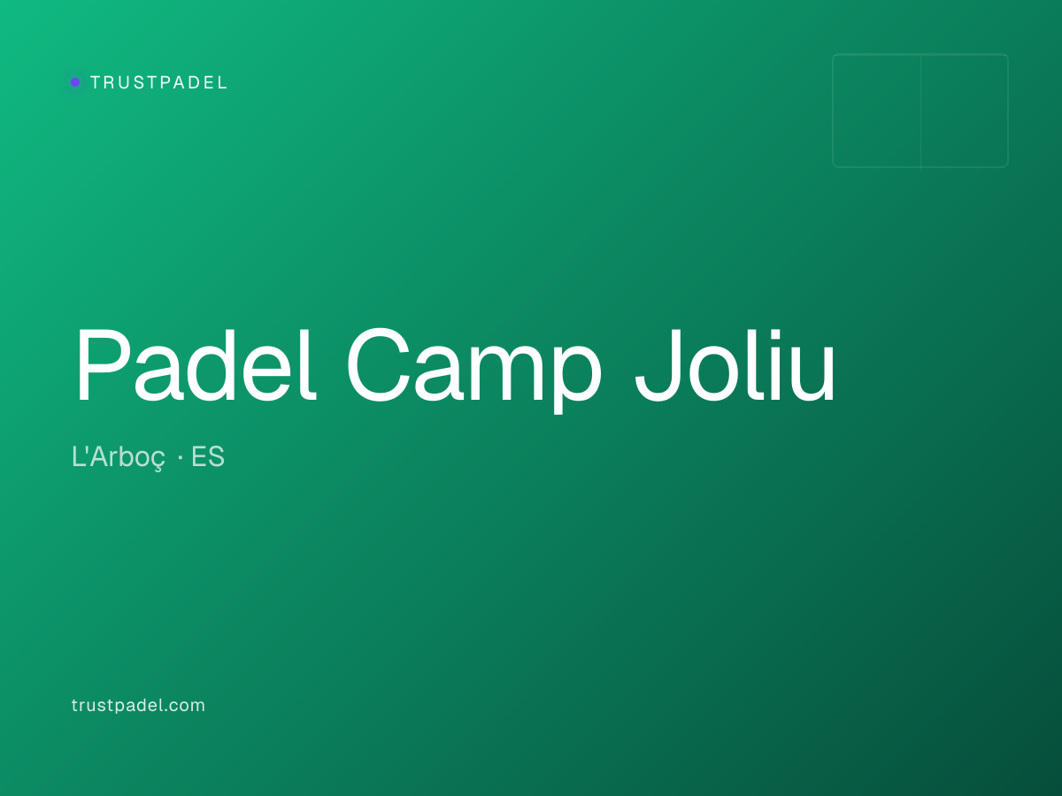 Padel Camp Joliu padel club