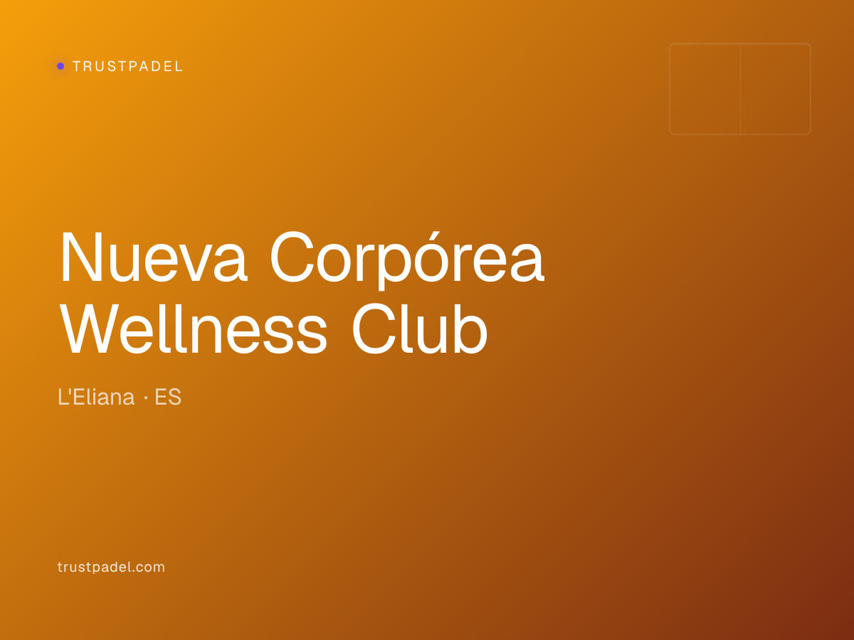 Nueva Corpórea Wellness Club padel club