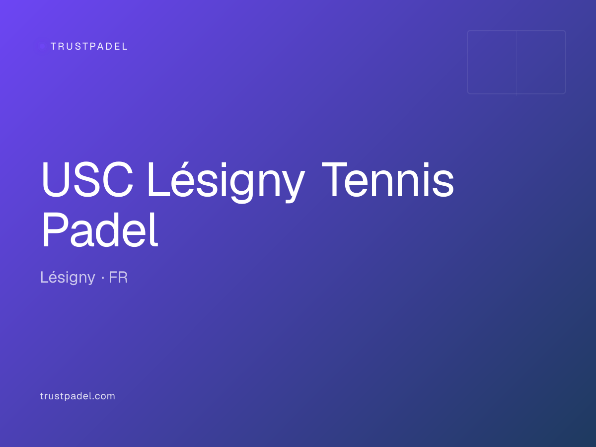 USC Lésigny Tennis Padel padel club